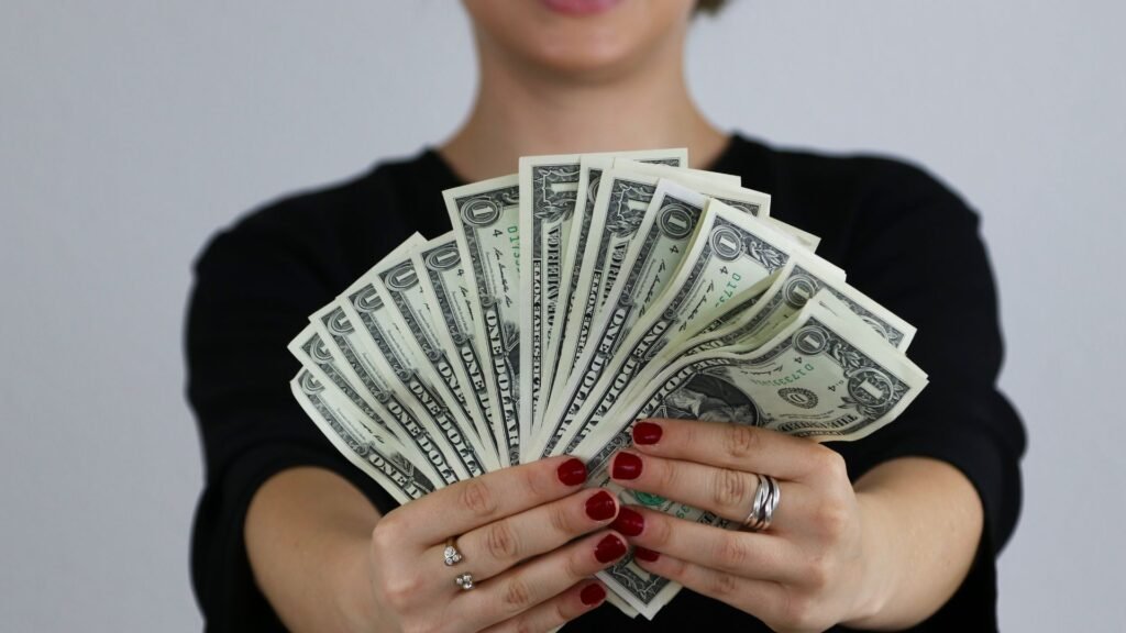money in hand